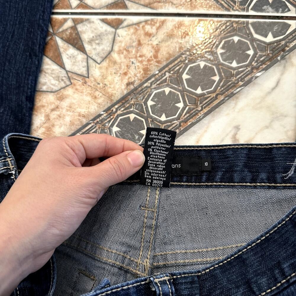 Calvin Klein Size 10 Flare‎ Jeans with Contrast Stitching - Picture 5 of 9